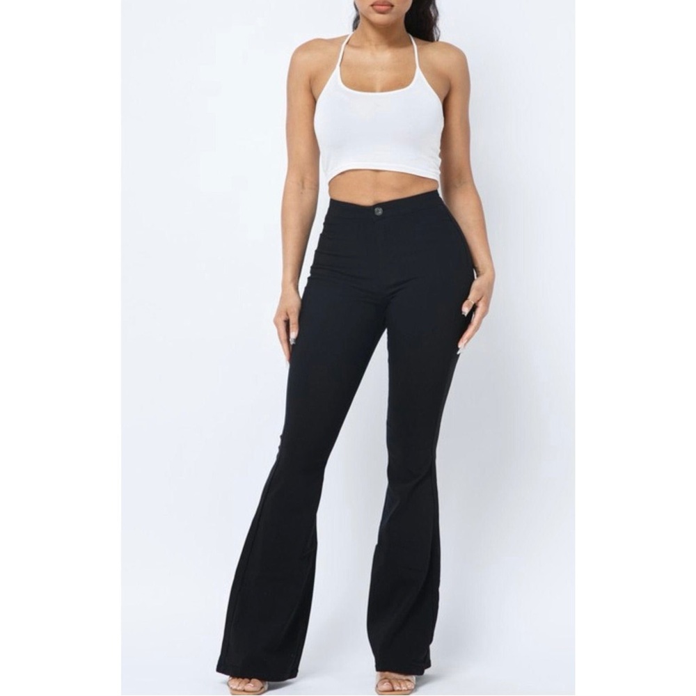 Black Bell Bottom Flare Pants